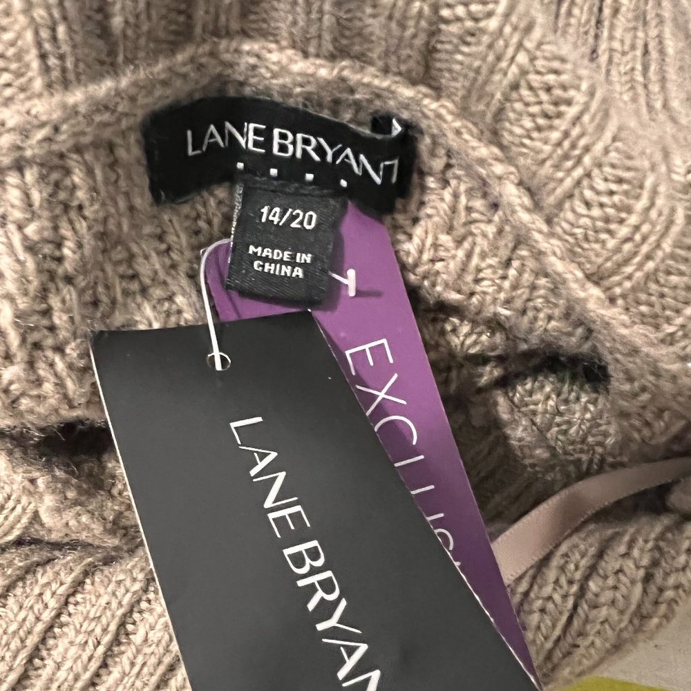 Lane Bryant NWT sweater tan size 14 - Picture 5 of 7